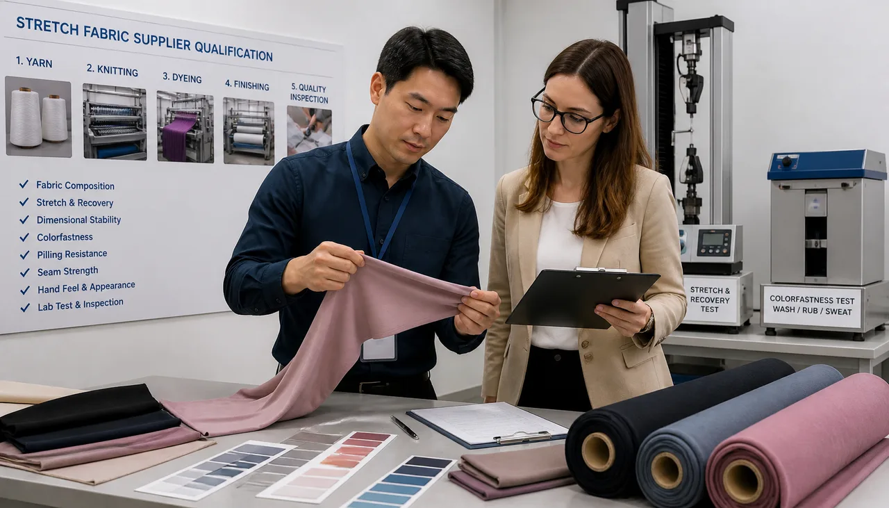 Illustration: Supplier qualification review of fabric testing and quality records