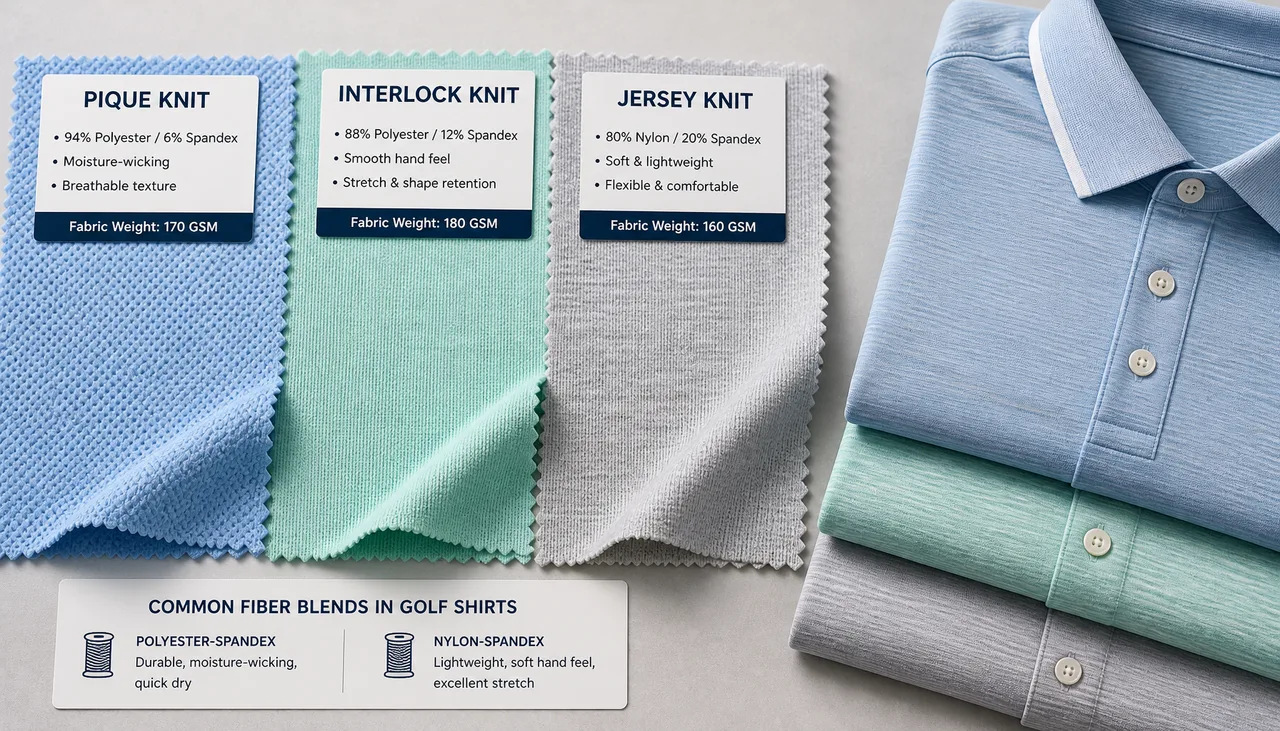 Which Knit Structure Should Buyers Consider for Golf Shirts?