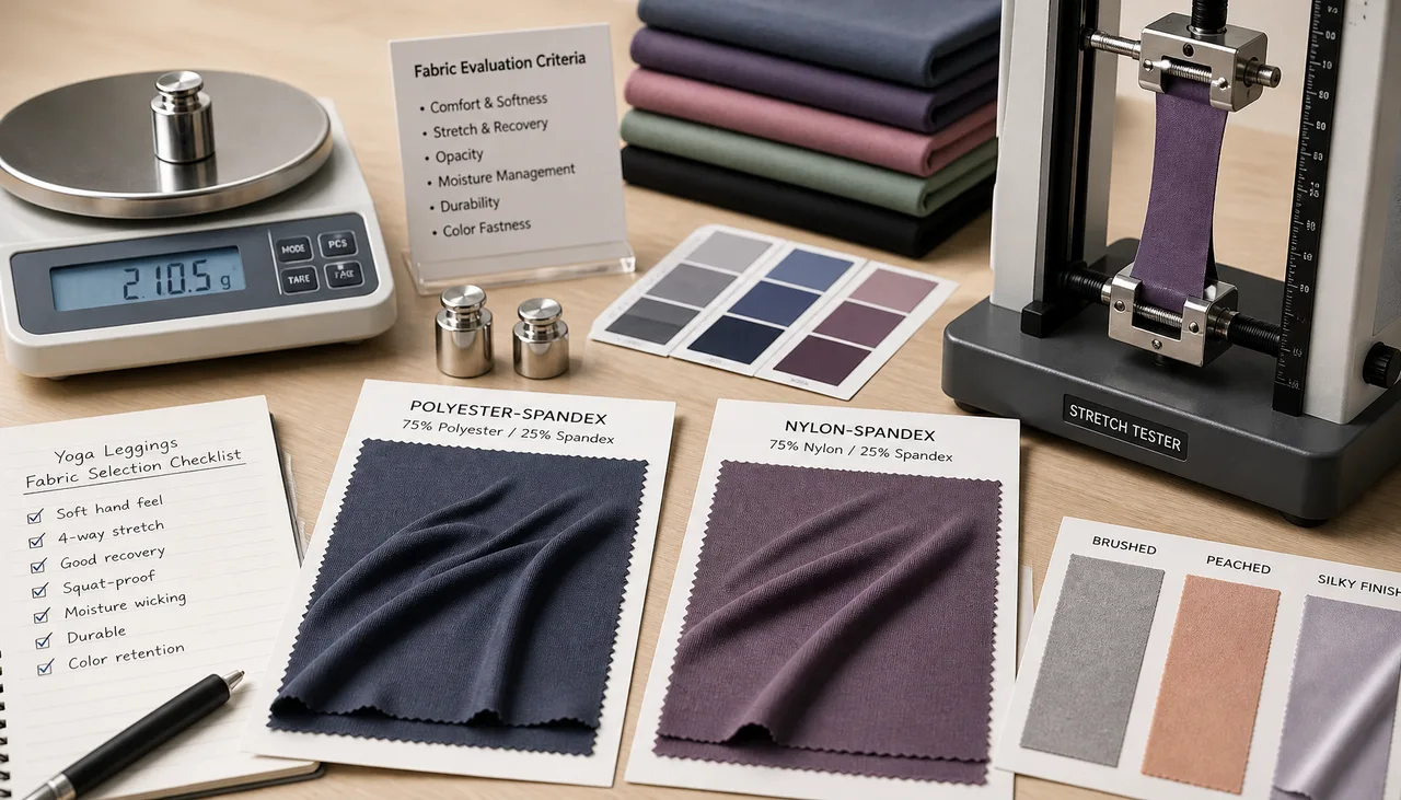 Yoga-legging fabric reference for buyer evaluation
