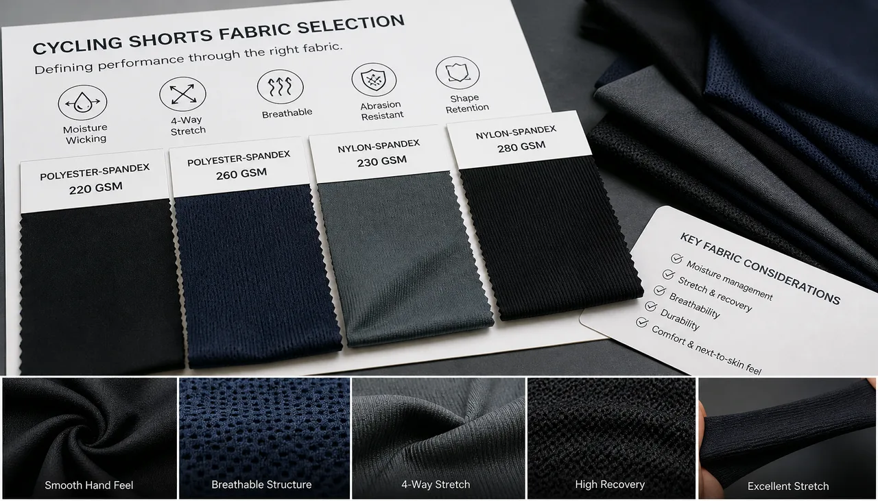 How Should Buyers Define Fabric Requirements for Cycling Shorts?