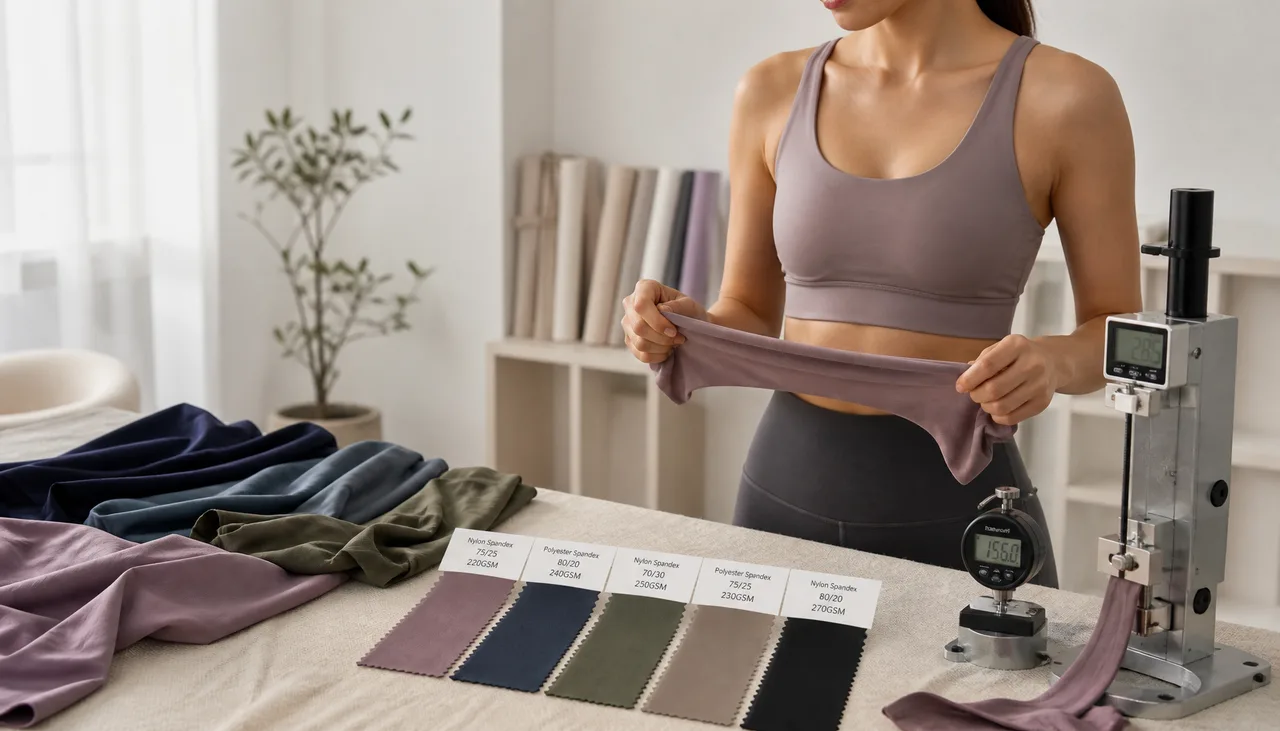 Activewear fabric recovery assessment after extension