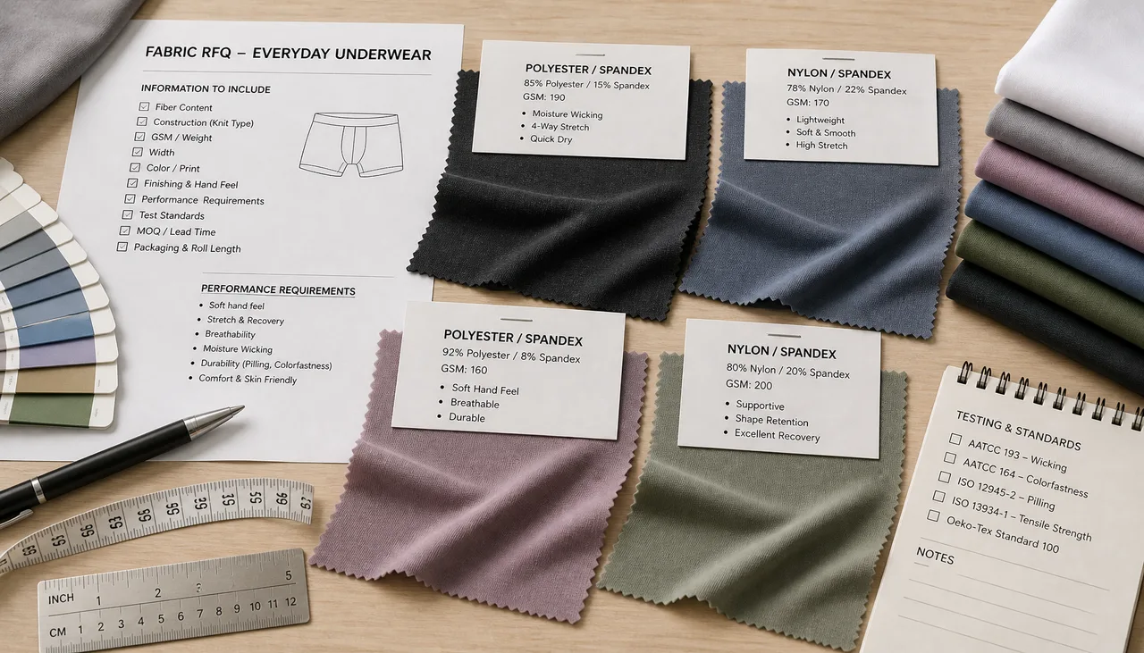 Everyday Underwear Fabric RFQ Checklist