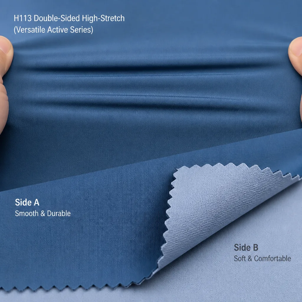 Reference image supplied for H113 double-sided fabric