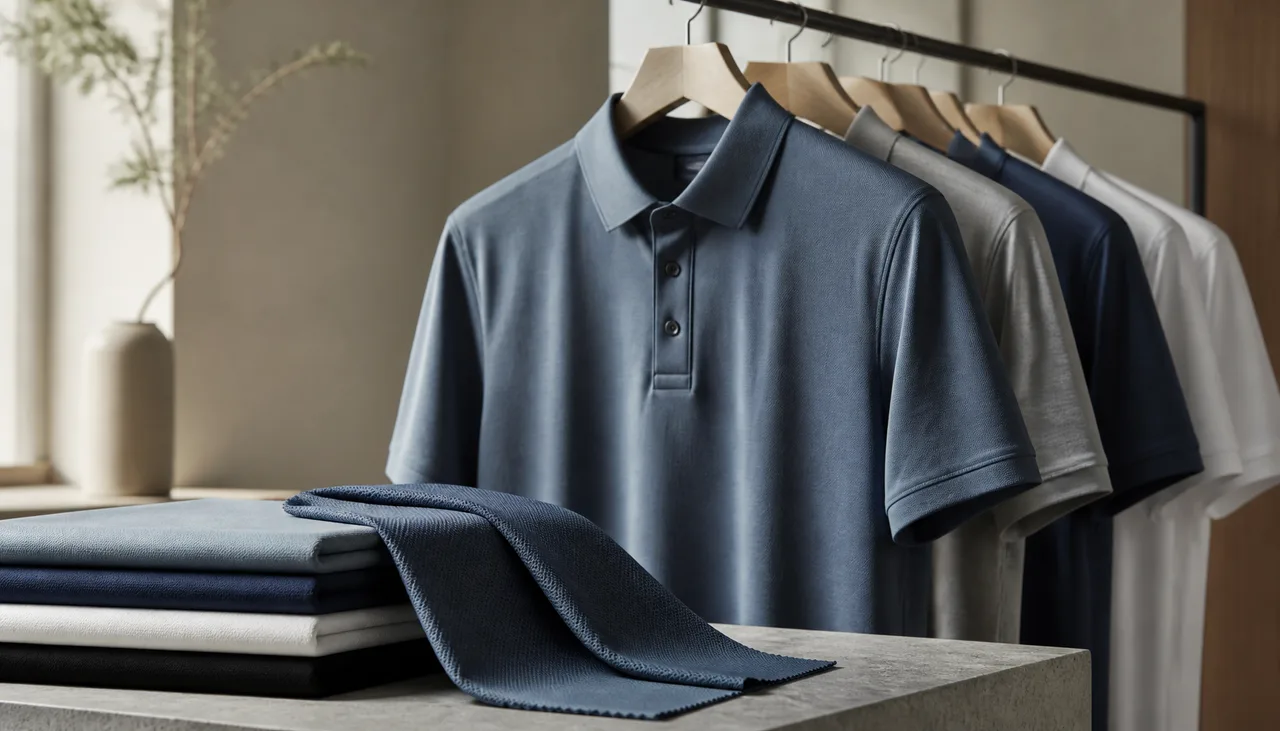 Finished performance polo fabric application reference