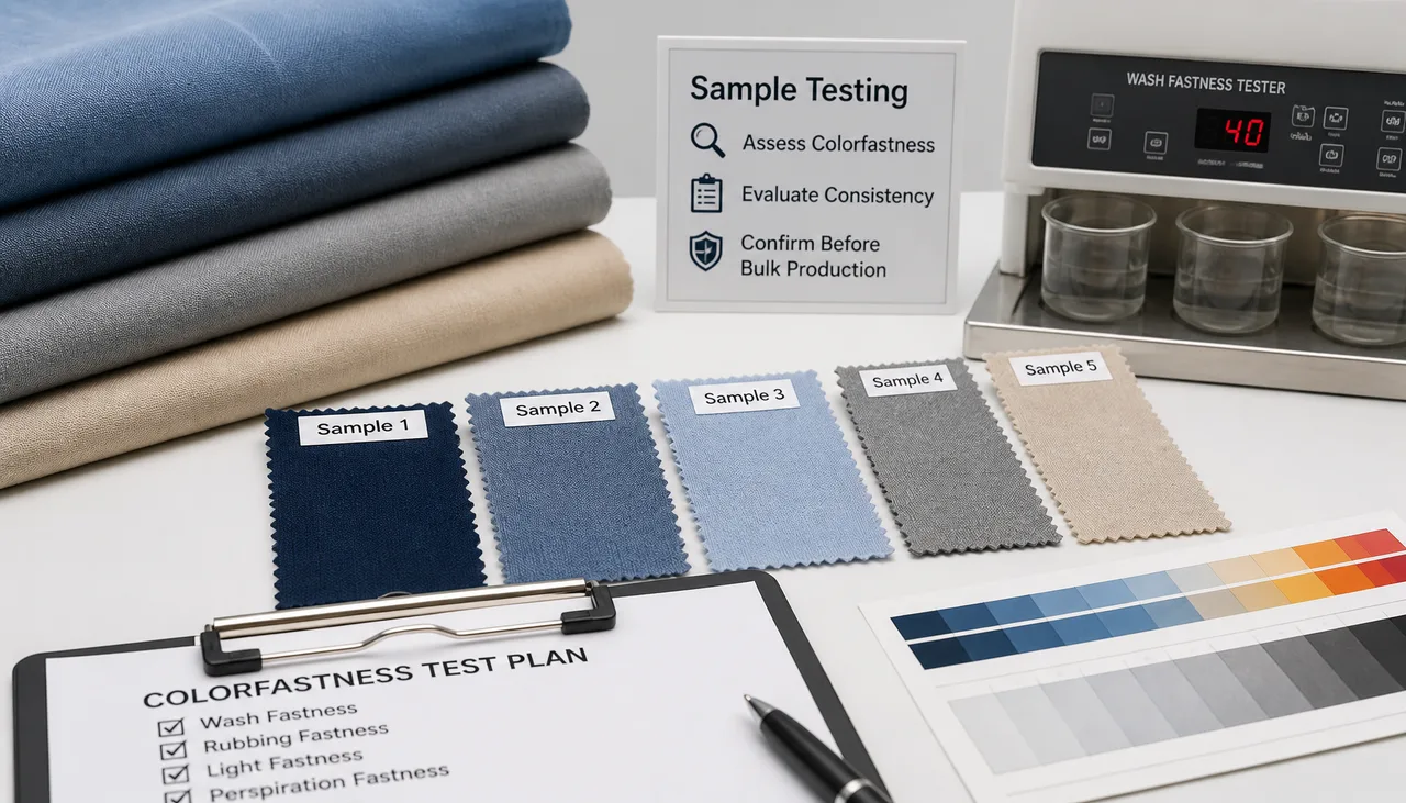 How Many Samples Should Buyers Test When Checking Colorfastness?