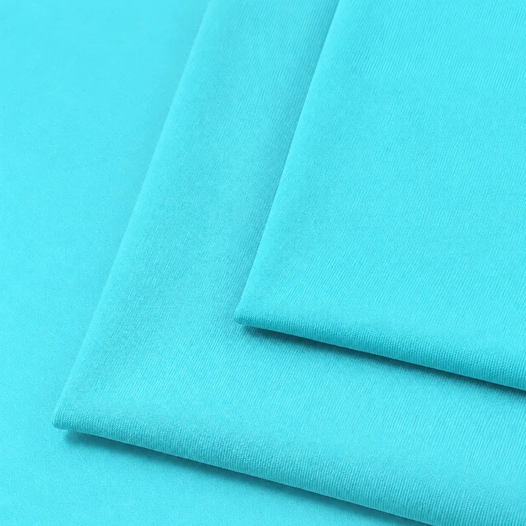 CF-TS-0013 250 GSM 82/18 Polyester Spandex Double-Knit Fabric fabric texture