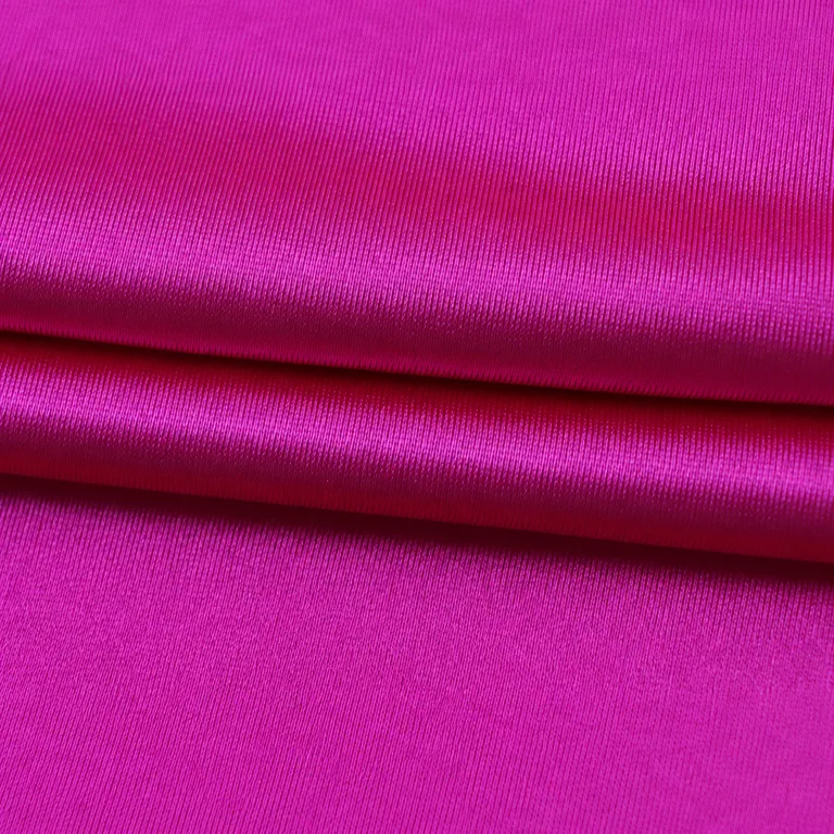 CF-TS-0017 240 GSM Heavyweight Polyester Spandex Satin Fabric fabric texture